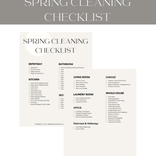 The Complete Spring Cleaning Checklist For Homeowners | Free Download!